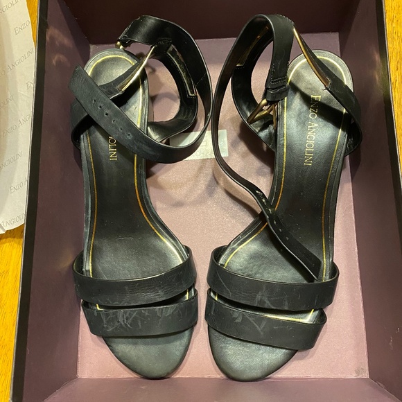 Enzo Angiolini Eatala 9.5 m black mule sandals - Picture 2 of 9